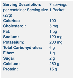 BariatricPal 15g Protein Shake or Pudding - Cinnamon Swirl (Aspartame Free)