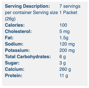 BariatricPal 15g Protein Shake or Pudding - Creamy Cookie (Aspartame Free) 