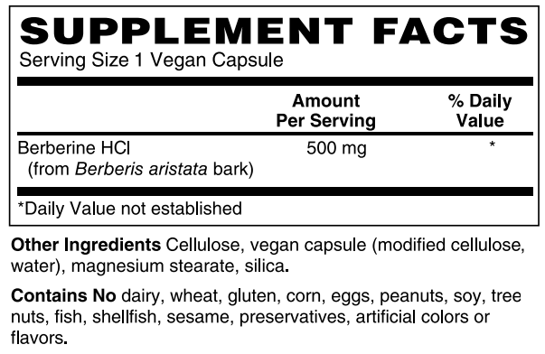 Berberine 500mg by Netrition