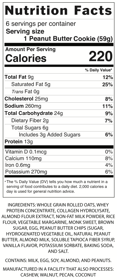 Protein Collagen Cookies by WICKED Protein 