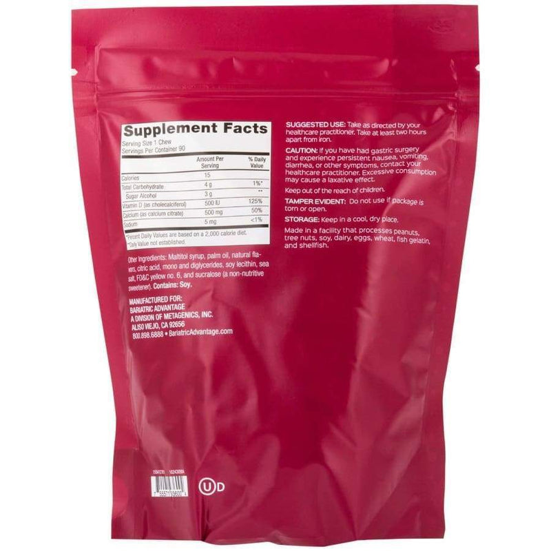 Bariatric Advantage Calcium Citrate Chewy Bites 500mg