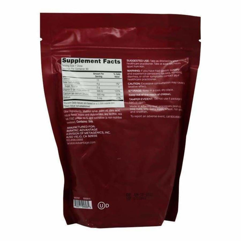 Bariatric Advantage Calcium Citrate Chewy Bites 500mg