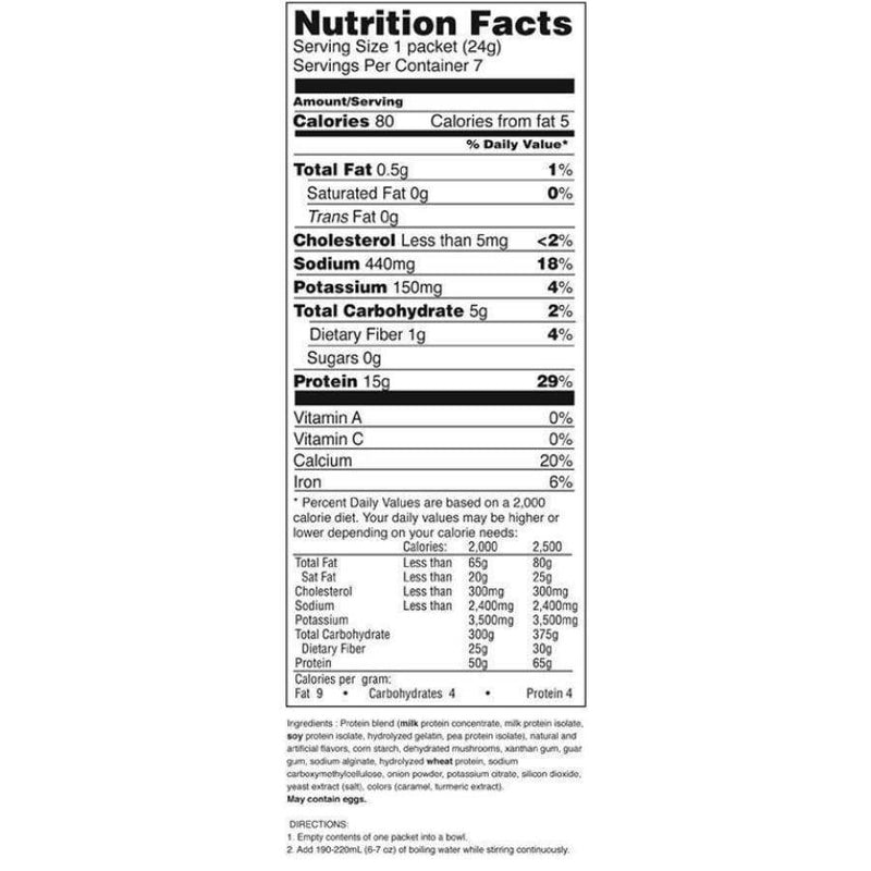 BariatricPal Protein Soup - Cream of Mushroom - Soups