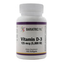 Vitamin D-3 125mcg (5000 IU) - Easy Swallow Vegetarian Softgels by BariatricPal 