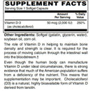 BariatricPal Vitamin D-3 50mcg (2,000 IU) - Easy Swallow Vegetarian Softgels