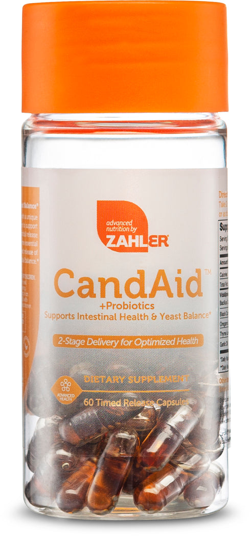 CandAid +Probiotics Kosher Capsules by Zahler