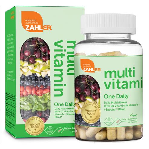 Multivitamin One Daily Vegan & Kosher Capsules by Zahler