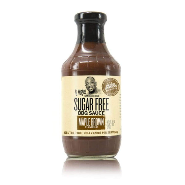 G Hughes' Smokehouse Sugar-Free BBQ Sauce - Maple Brown Flavored - High-quality BBQ Sauce by G Hughes at 
