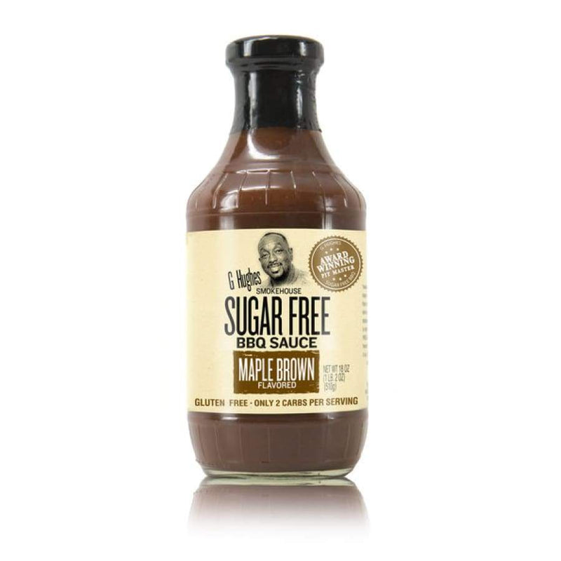 G Hughes' Smokehouse Sugar-Free BBQ Sauce - Maple Brown Flavored - High-quality BBQ Sauce by G Hughes at 