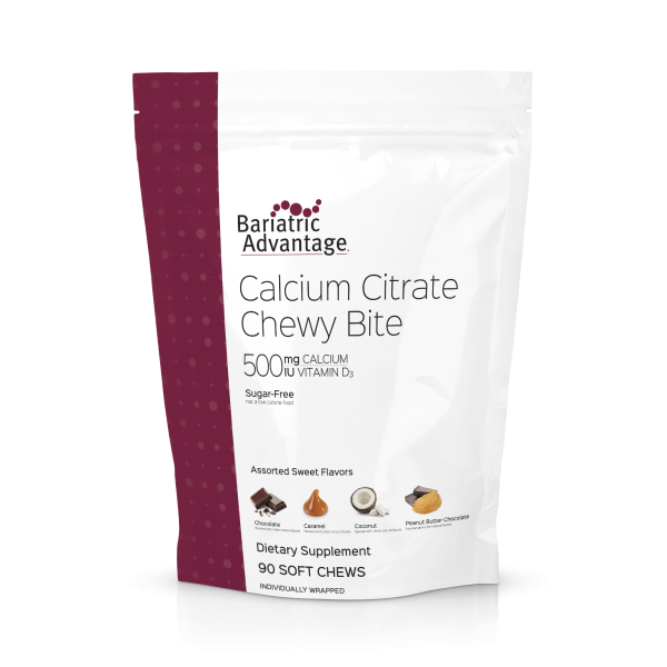 Bariatric Advantage Calcium Citrate Chewy Bites 500mg - Available in 10 Flavors! 