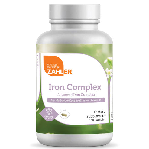 Advanced Iron Complex Capsules by Zahler - Gentle, Kosher and Non-Constipating