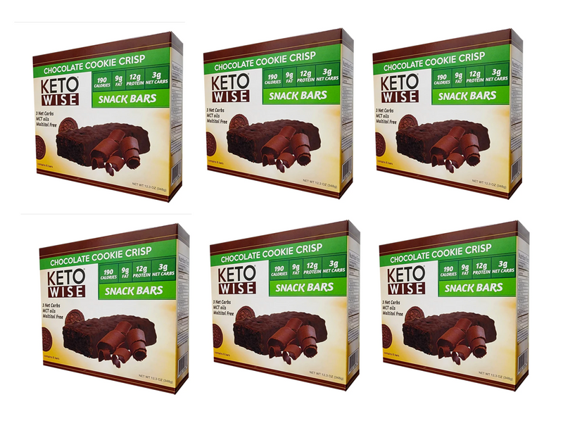 Keto Wise Snack Bars - Chocolate Cookie Crisp 6/Box 