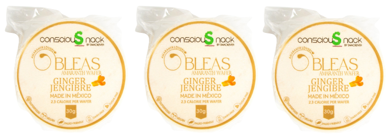 ConsciouSnack Obleas Amaranth Wafers by Snackever