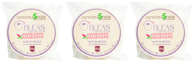 ConsciouSnack Obleas Amaranth Wafers by Snackever