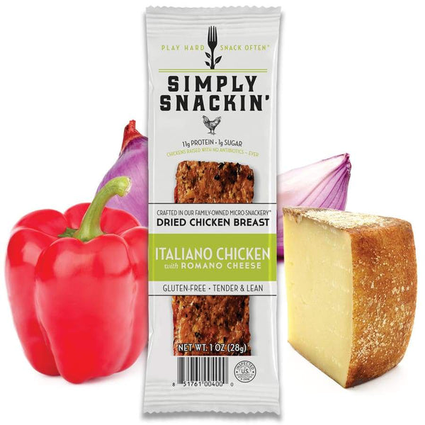Simply Snackin' Chicken Protein Snack - Italiano Chicken with Romano 