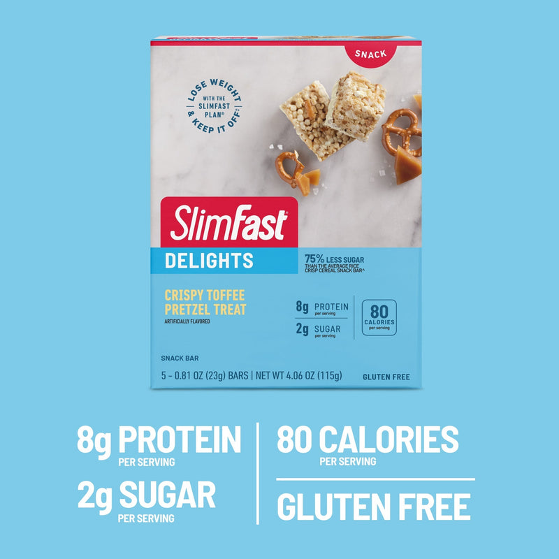 SlimFast Delights Crisp Bars, 5 bar box