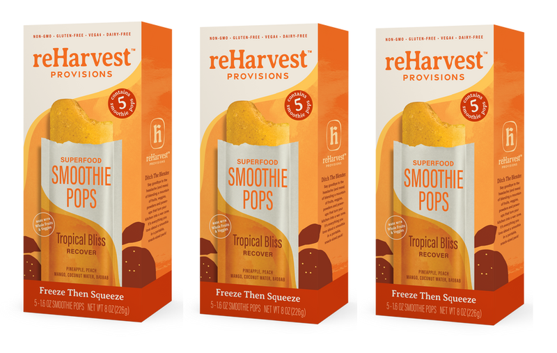 reHarvest Provisions Smoothie Pops - Tropical Bliss 